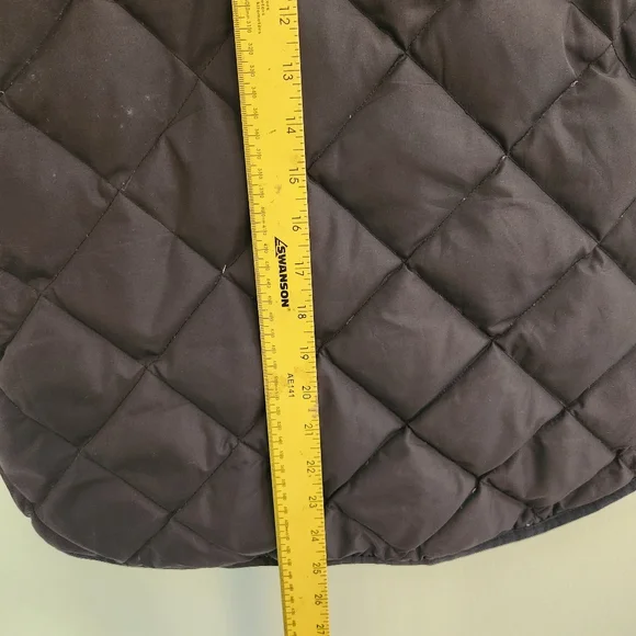 J.Crew Quilted Down Excursion Vest - Black Label Brown Black Puffer - Picture 14 of 14